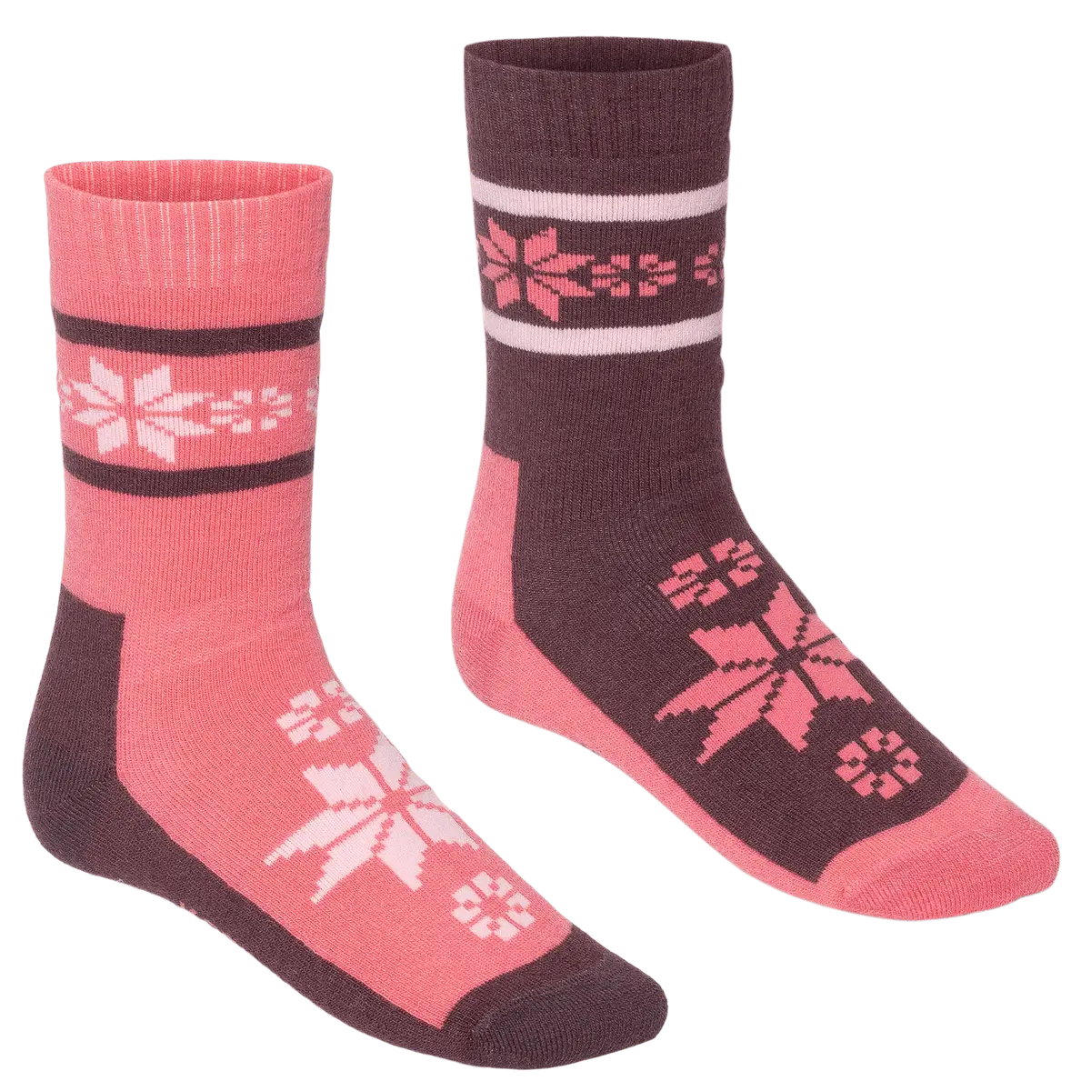Kari Traa Women's Rusa Wool Sock 2-pack Cocoa Powder