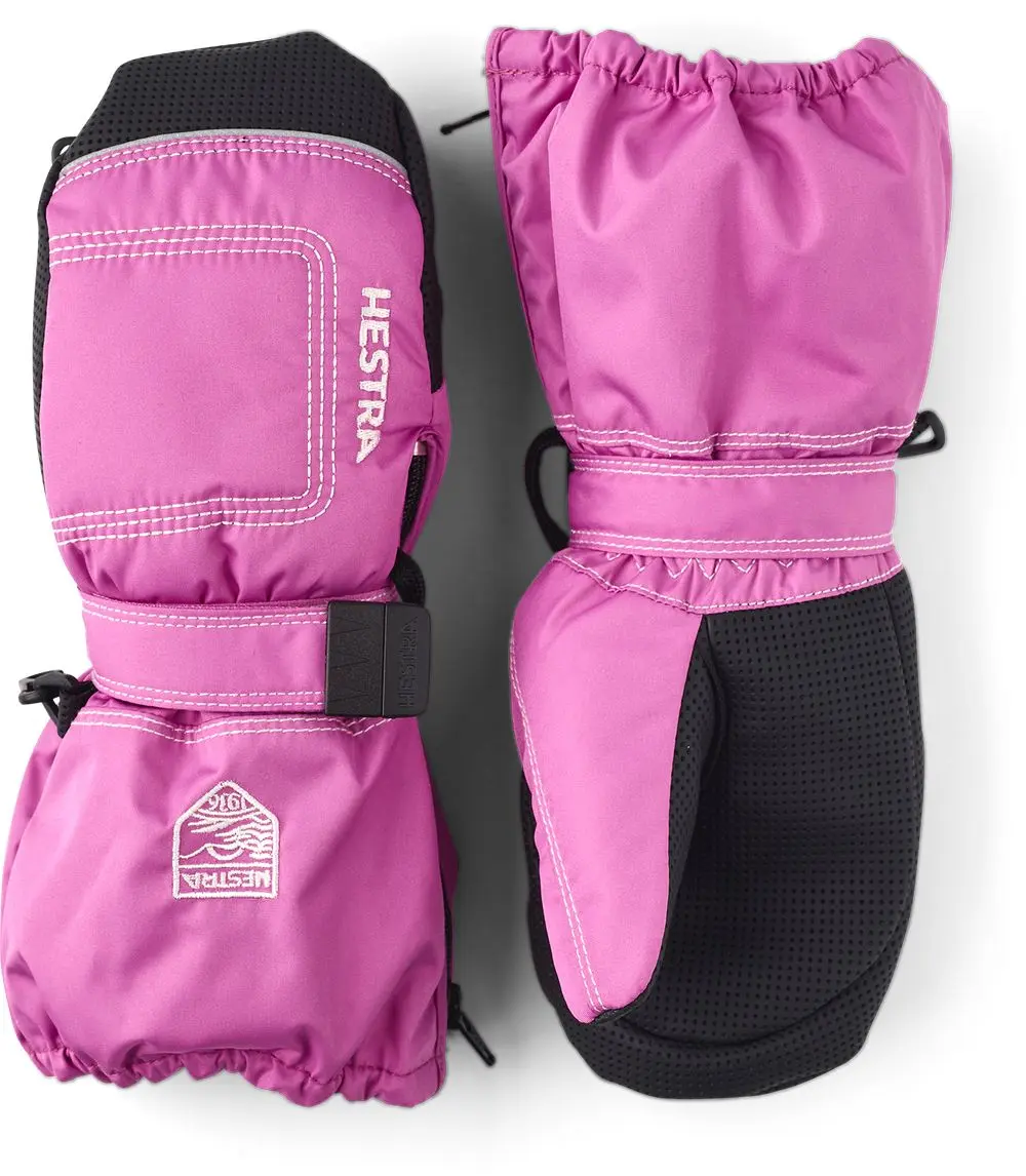 Hestra Baby's Zip Long Mitt Cerise