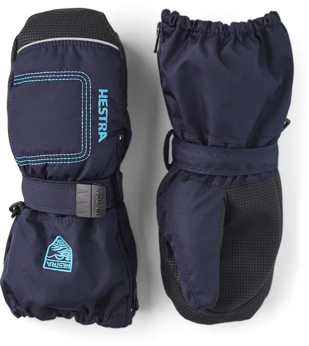 Hestra Baby's Zip Long Mitt Dark Marine