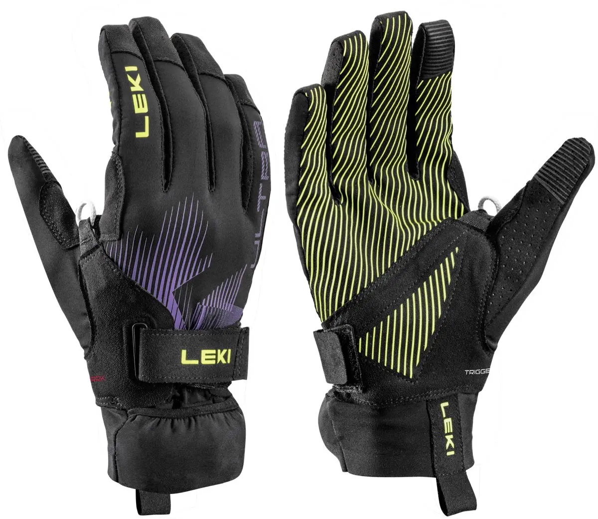 Leki Ultratrail Storm Tr Black-neonyellow-violet