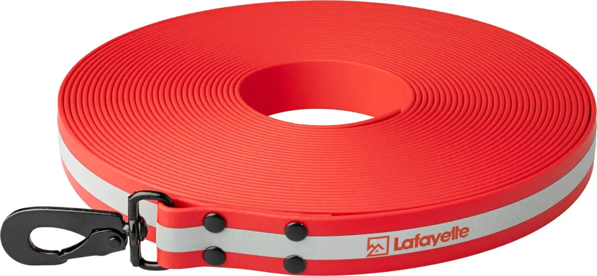 Lafayette Tracking Leash With Reflex - 25mm/15m Red
