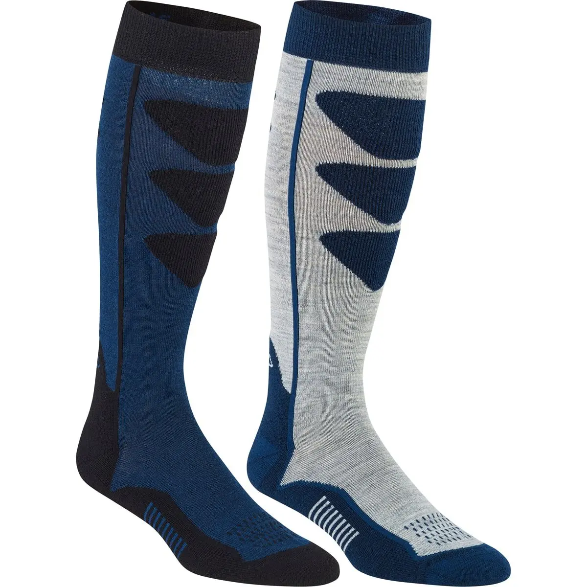 Bula Unisex Alpine Ski Sock 2-Pack Denim