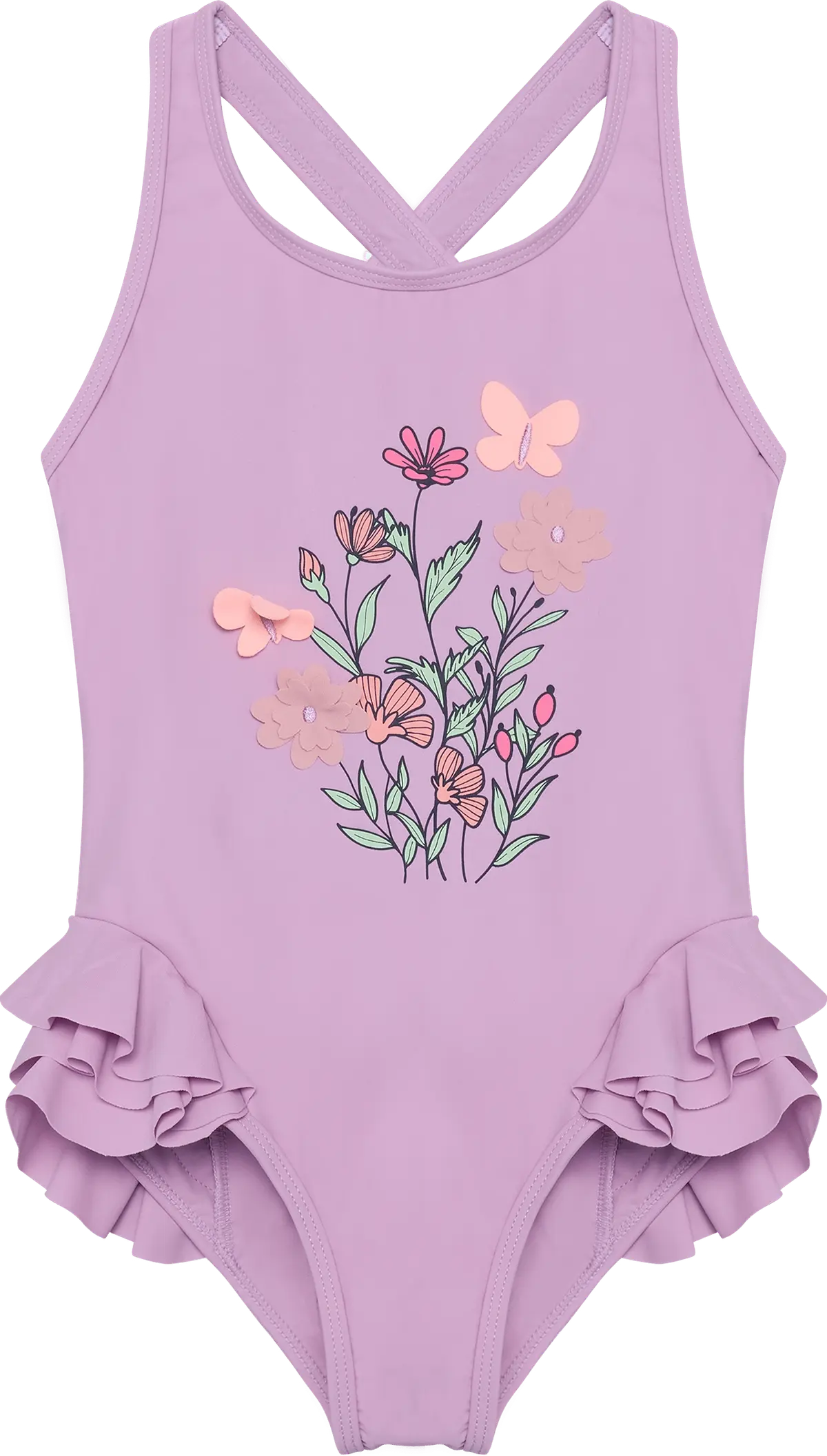 Color Kids Kids' Swimsuit With Application Lavender Mist