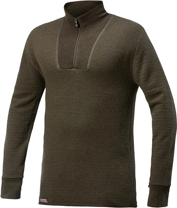 Woolpower Zip Turtleneck 200 Pine Green