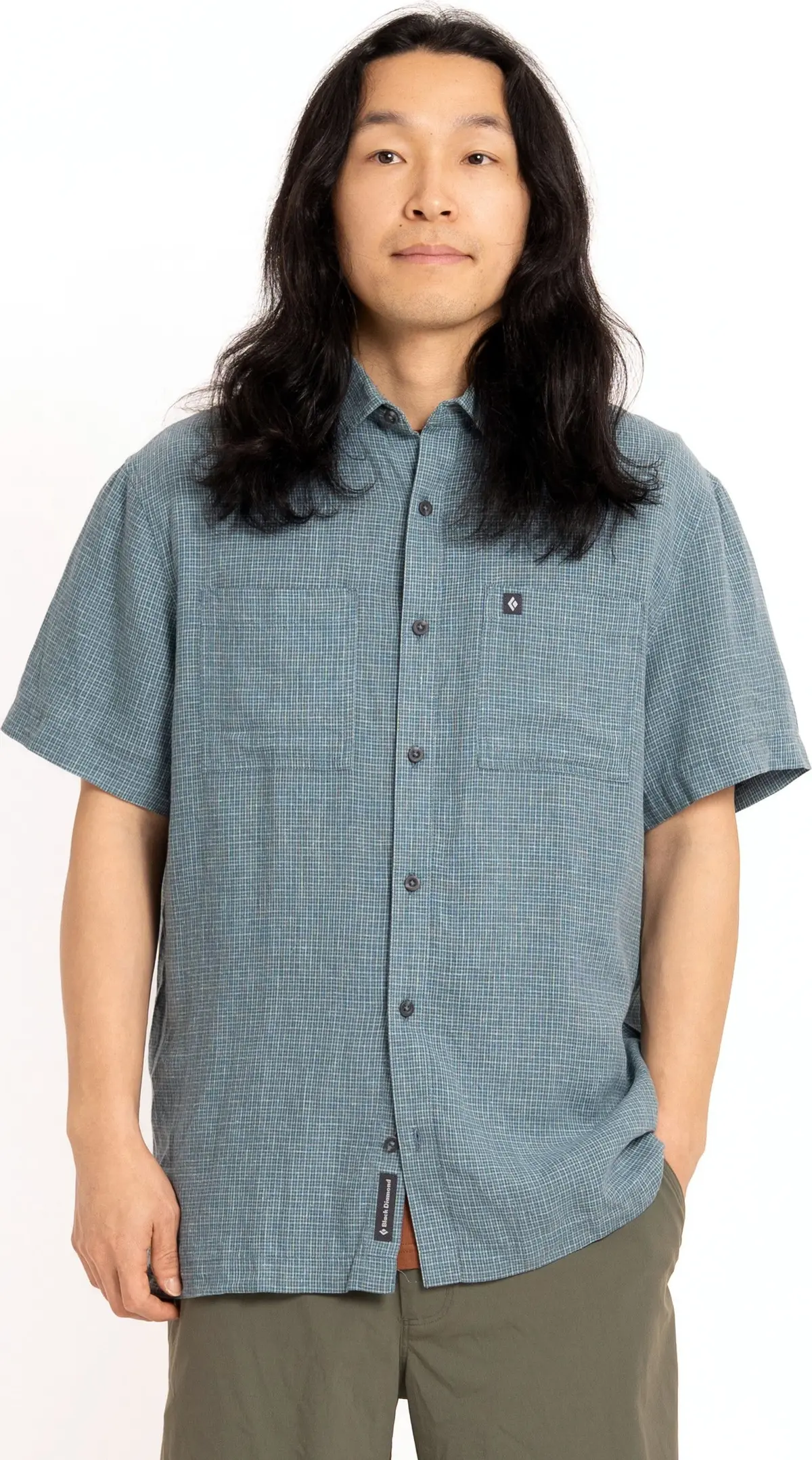 Black Diamond M Scenic Route SS Shirt Midnight Blue-glacier