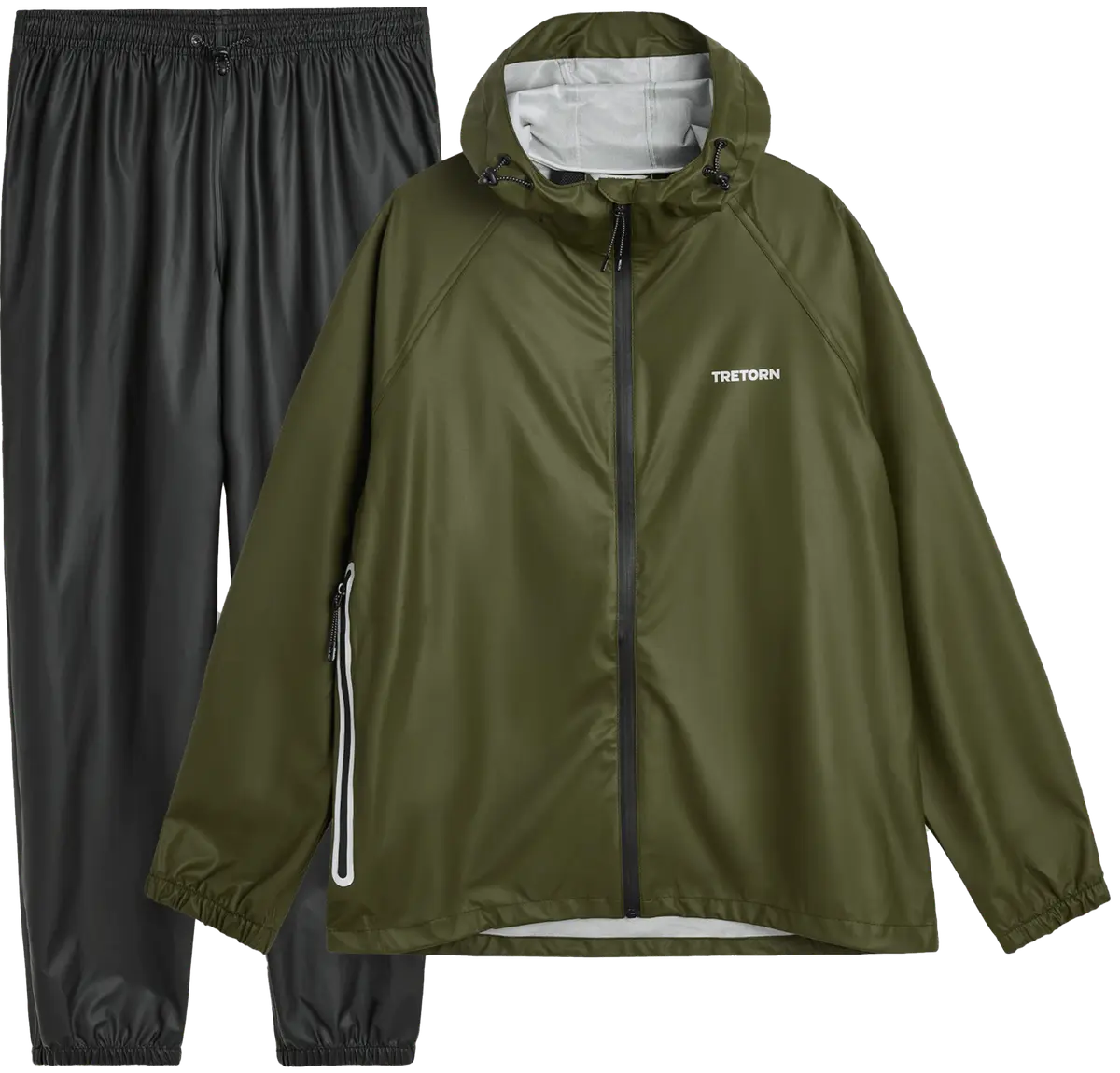 Tretorn Packable Rainbreaker Set Forest Green