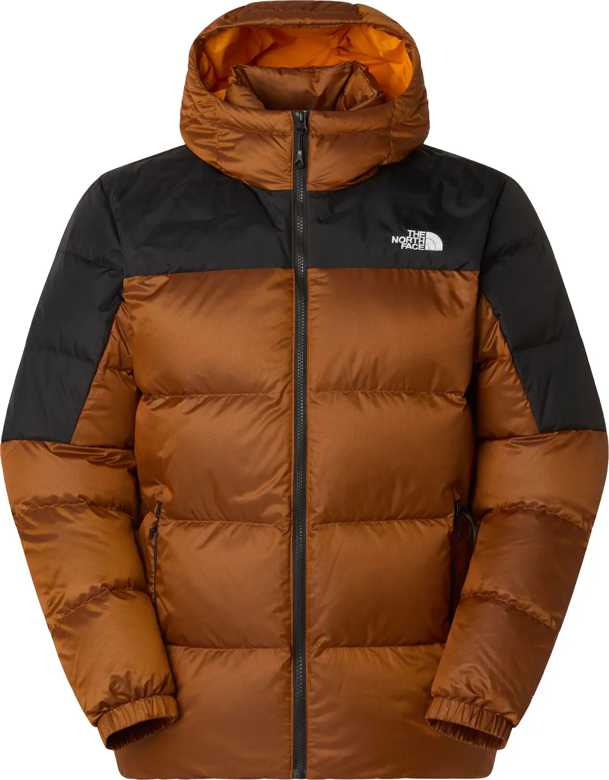 The North Face Men's Diablo Down Hoodie Mushroom Ember Black Heather/TNF Black