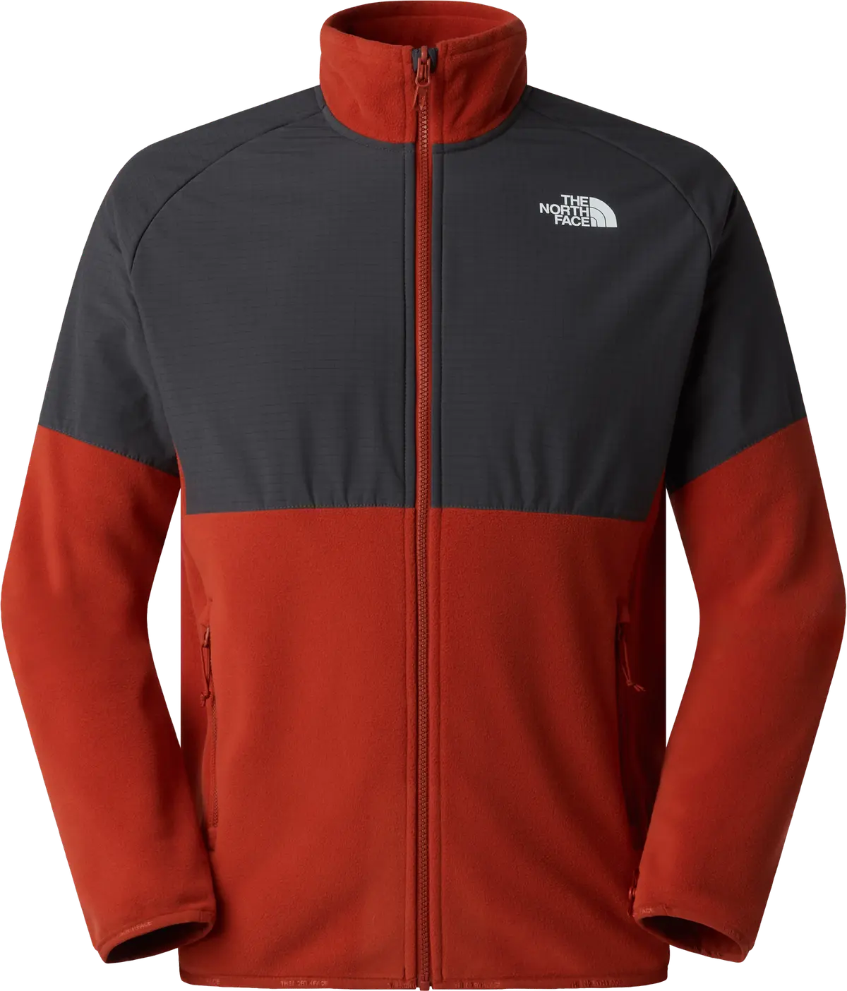 The North Face Men's Glacier Heavyweight Full Zip Fleece Iron Clay/Asphalt Grey