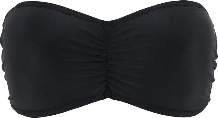 Swegmark Rio Bandeau Bikini Bra Padded Cups Black