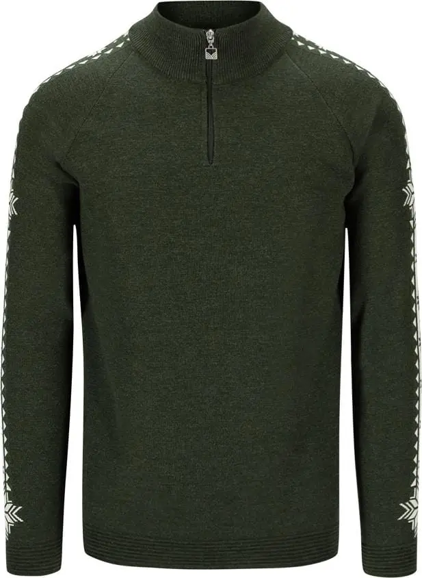 Dale of Norway Men's Geilo Sweater Dark Green Offwhite