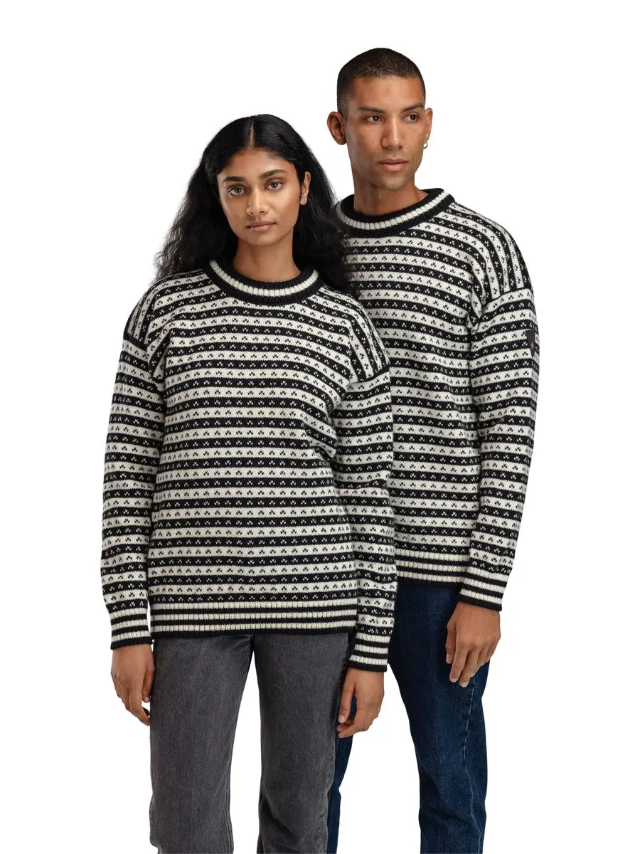 Dale of Norway Skipsleia Unisex Sweater Black Offwhite