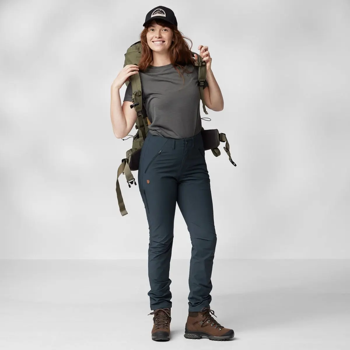 Fjällräven Women's Abisko Trail Stretch Trousers Dark Navy