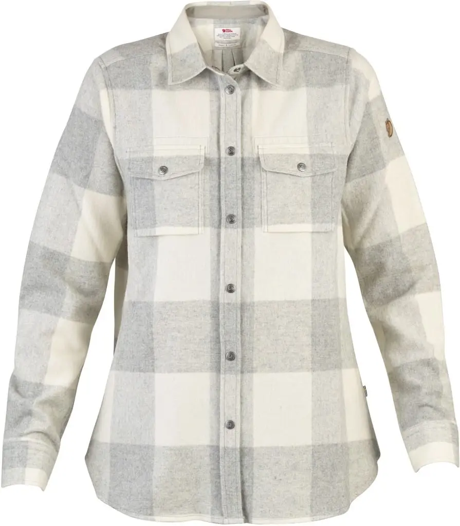 Fjällräven Women's Canada Shirt Longsleeve Fog/Chalk White