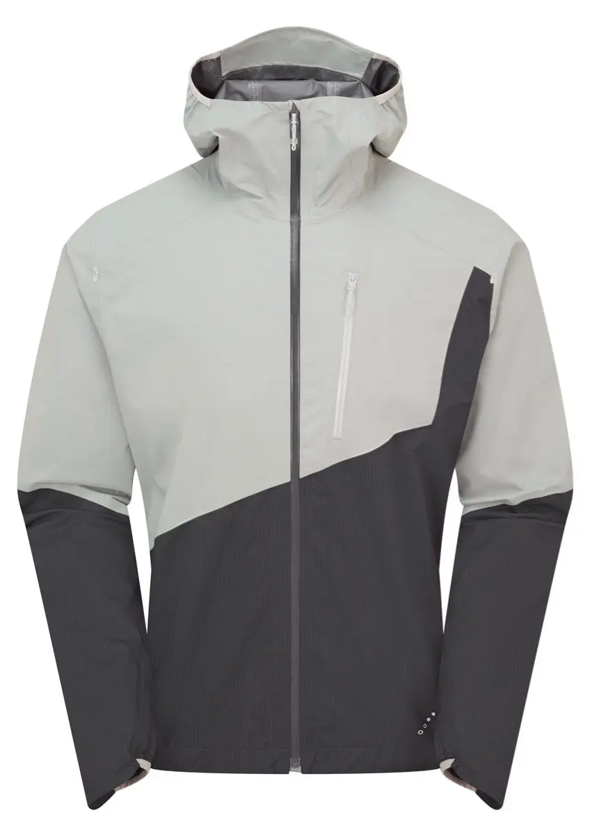Rab Downpour Trail Light Jacket Light Zinc/Anthracite