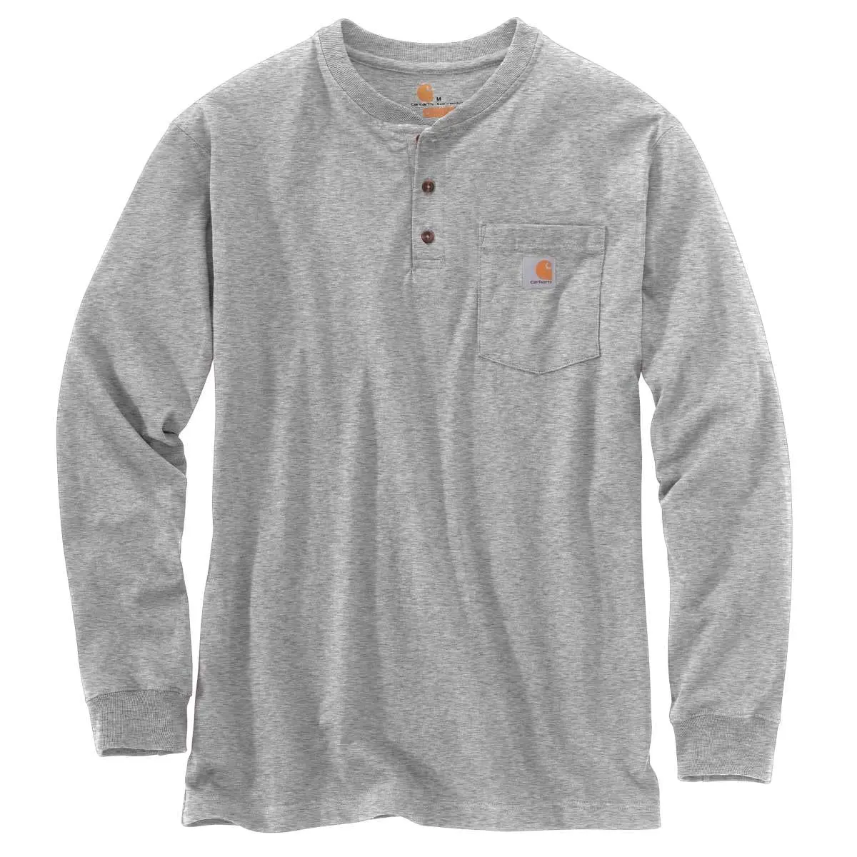 Carhartt Workwear Pocket Henley L/S Heather Grey