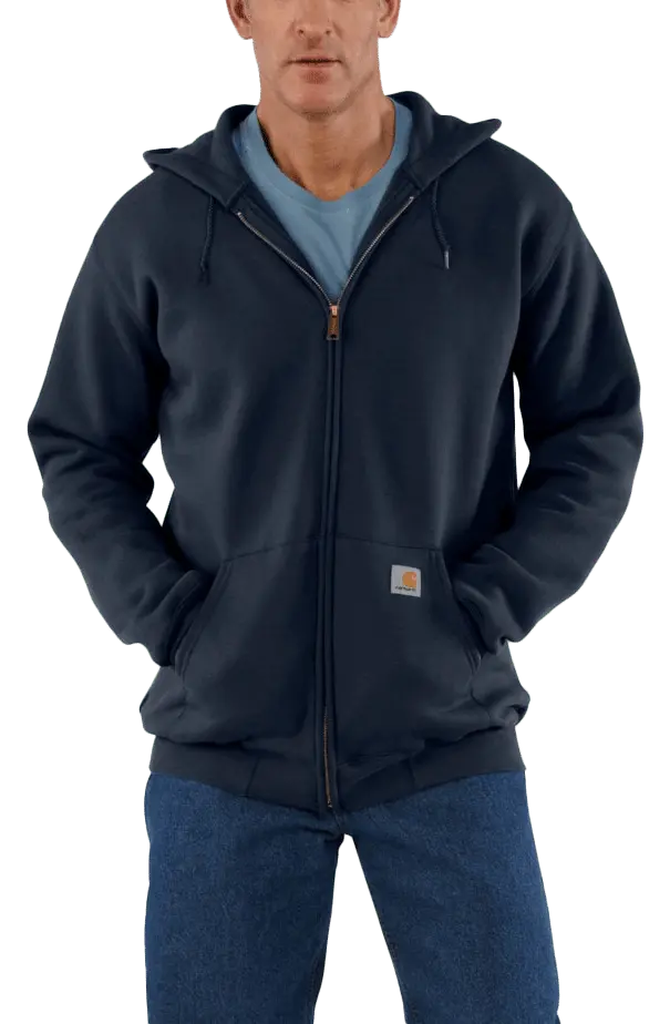 Carhartt Men's Zip Hooded Sweatshirt New Navy