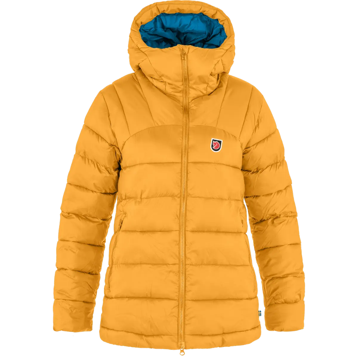 Fjällräven Women's Expedition Mid Winter Jacket Mustard Yellow/UN Blue