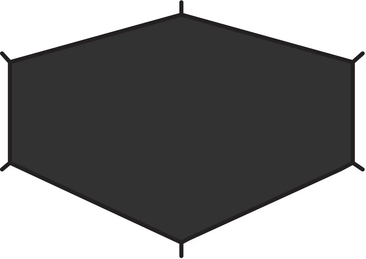 Fjällräven Lite 1 footprint Black