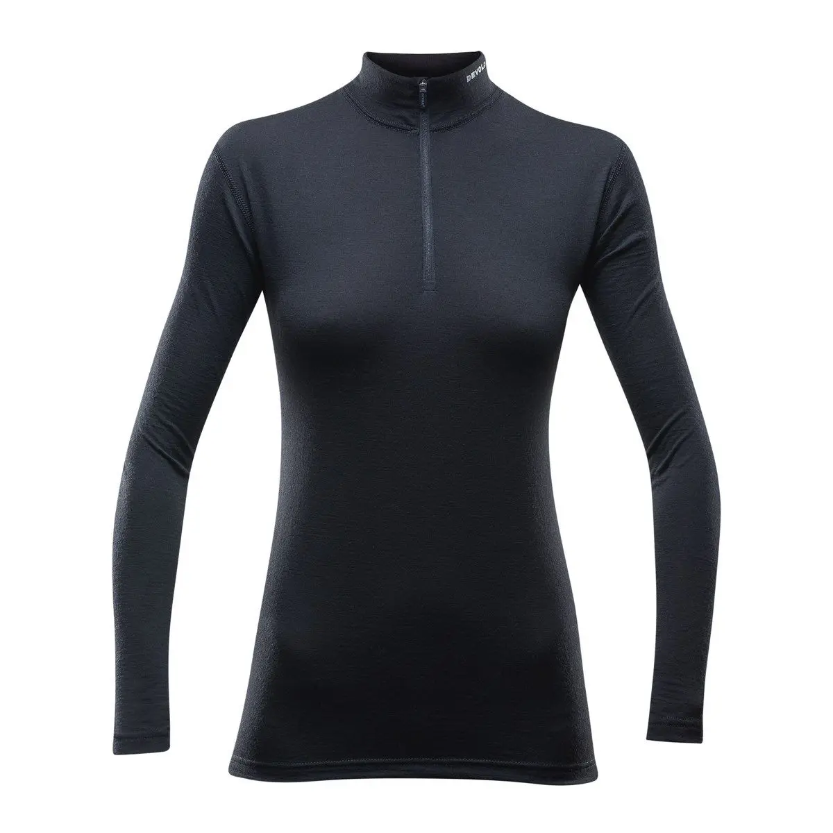 Devold Breeze Woman Half Zip Neck Black