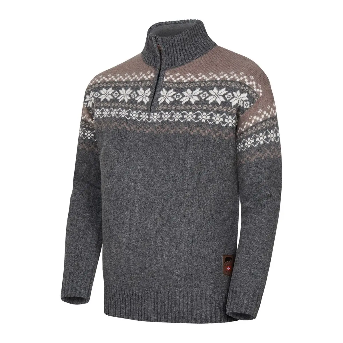 Gridarmor Snøkrystall Hz Ullgenser Men Grey/Beige/White