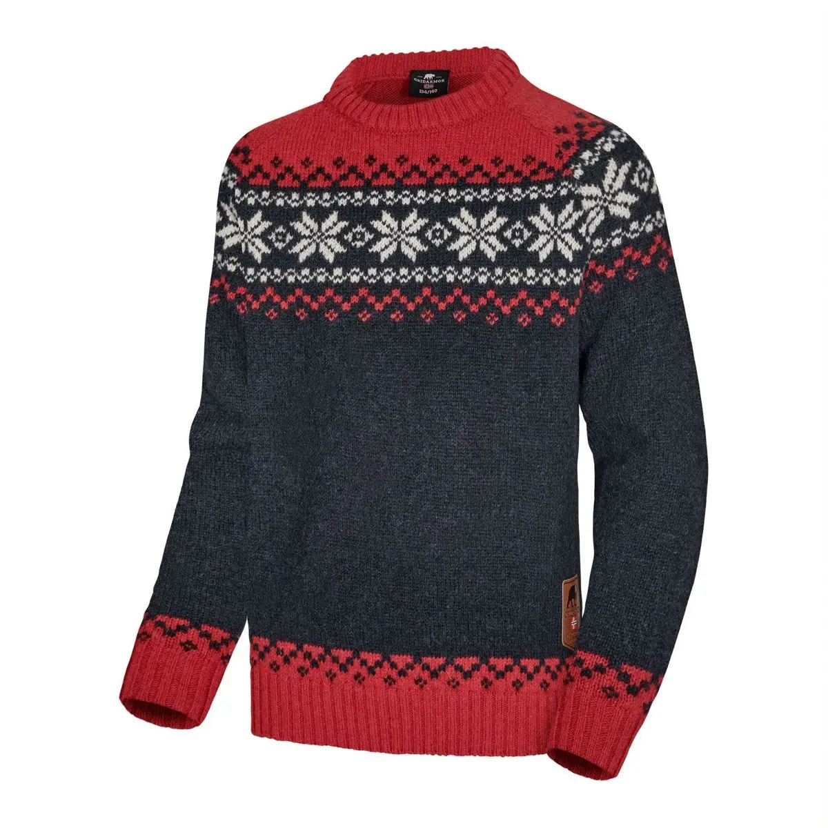 Gridarmor Kids' Snøkrystall Ullgenser Navy Blazer