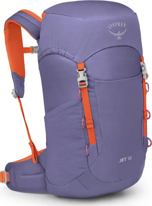 Osprey Kids' Jet 18 Euphoria Purple/Mars Orange