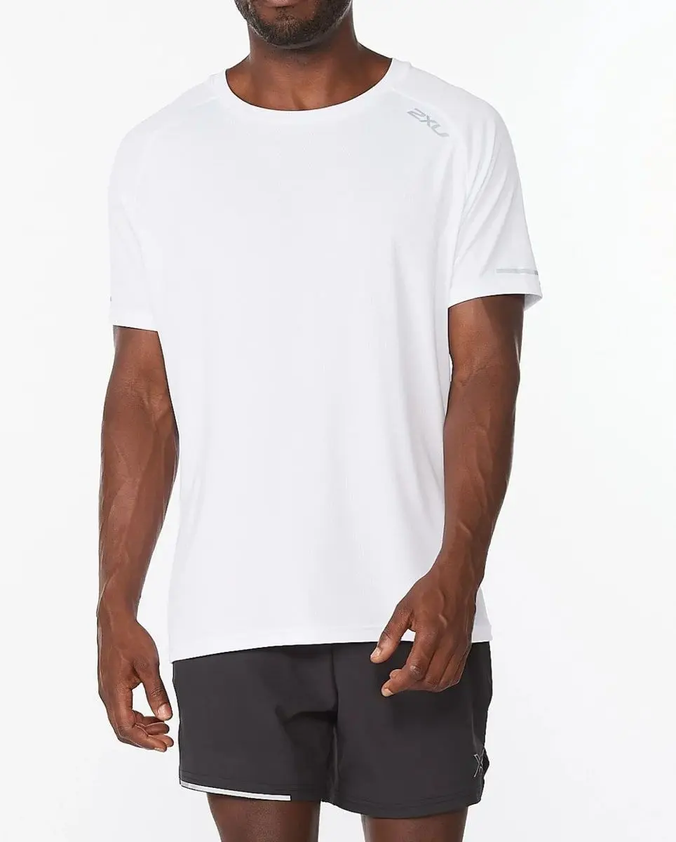 2XU Men's Aero Tee White/Silver