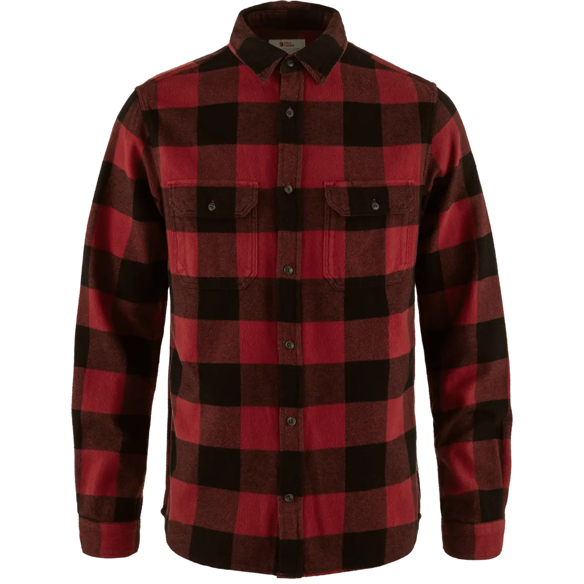 Fjällräven Men's Övik Heavy Flannel Shirt Red-Black