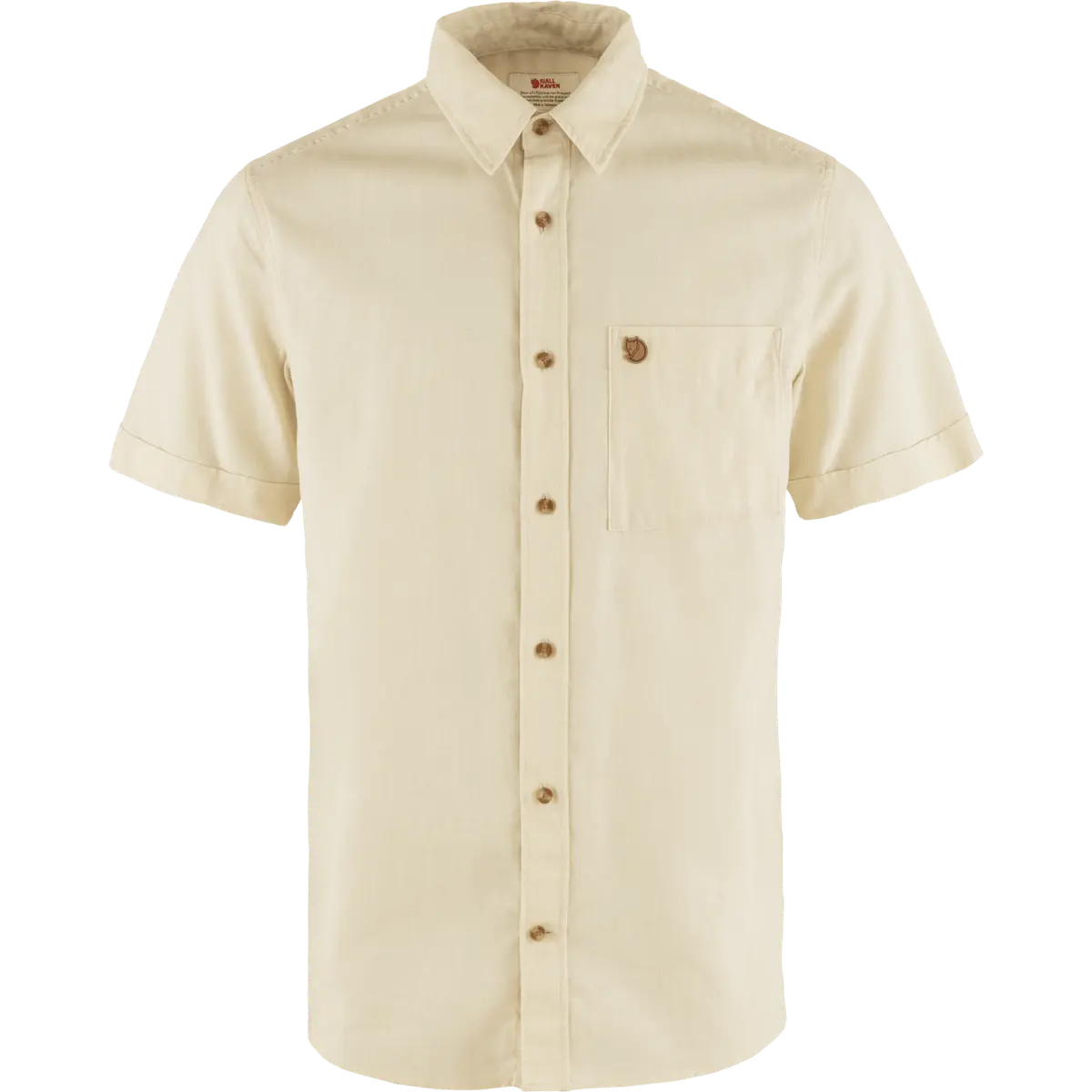 Fjällräven Men's Övik Travel Shirt Short Sleeve Chalk White