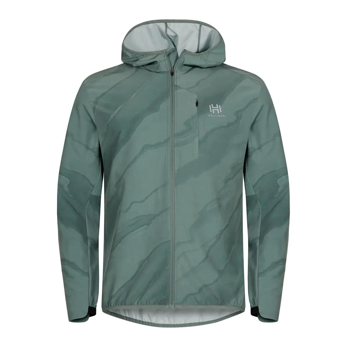 Hellner Men's Aras Running Jacket Laurel Wreath Aop