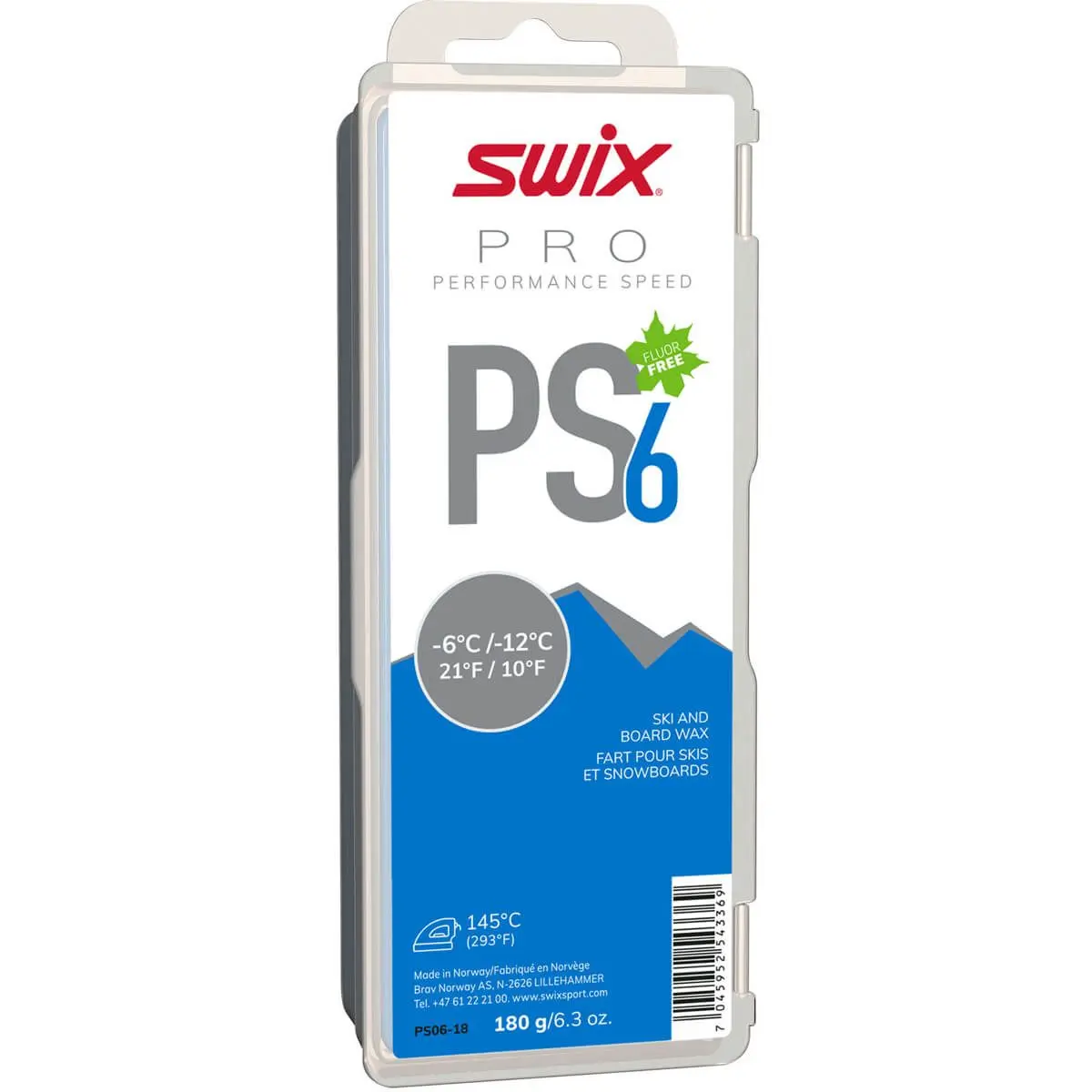 Swix PS6 Blue, -6°C/-12°C, 180g Nocolour