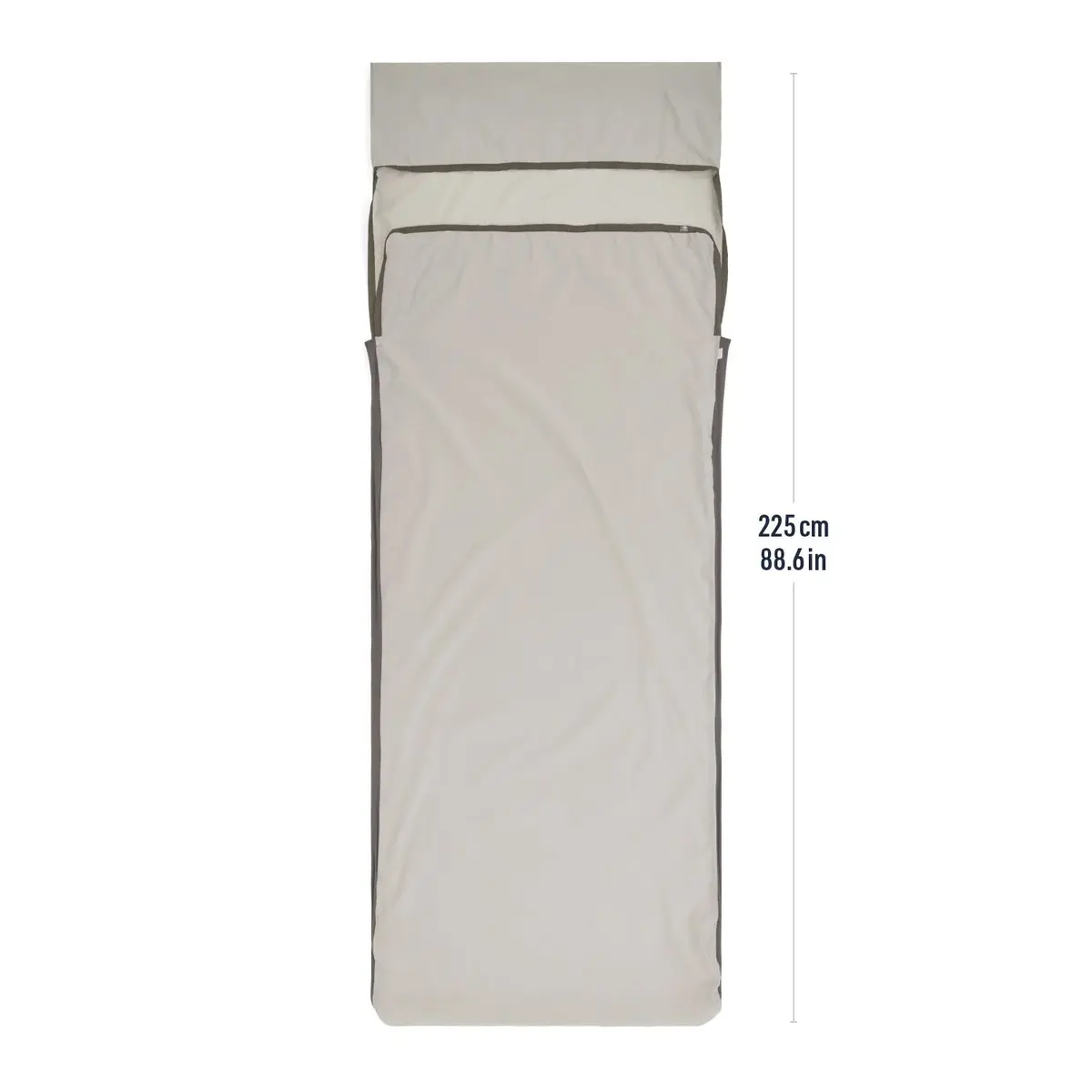 Sea To Summit Silk Blend Sleeping Bag Liner Rectangular Moonstruck Grey