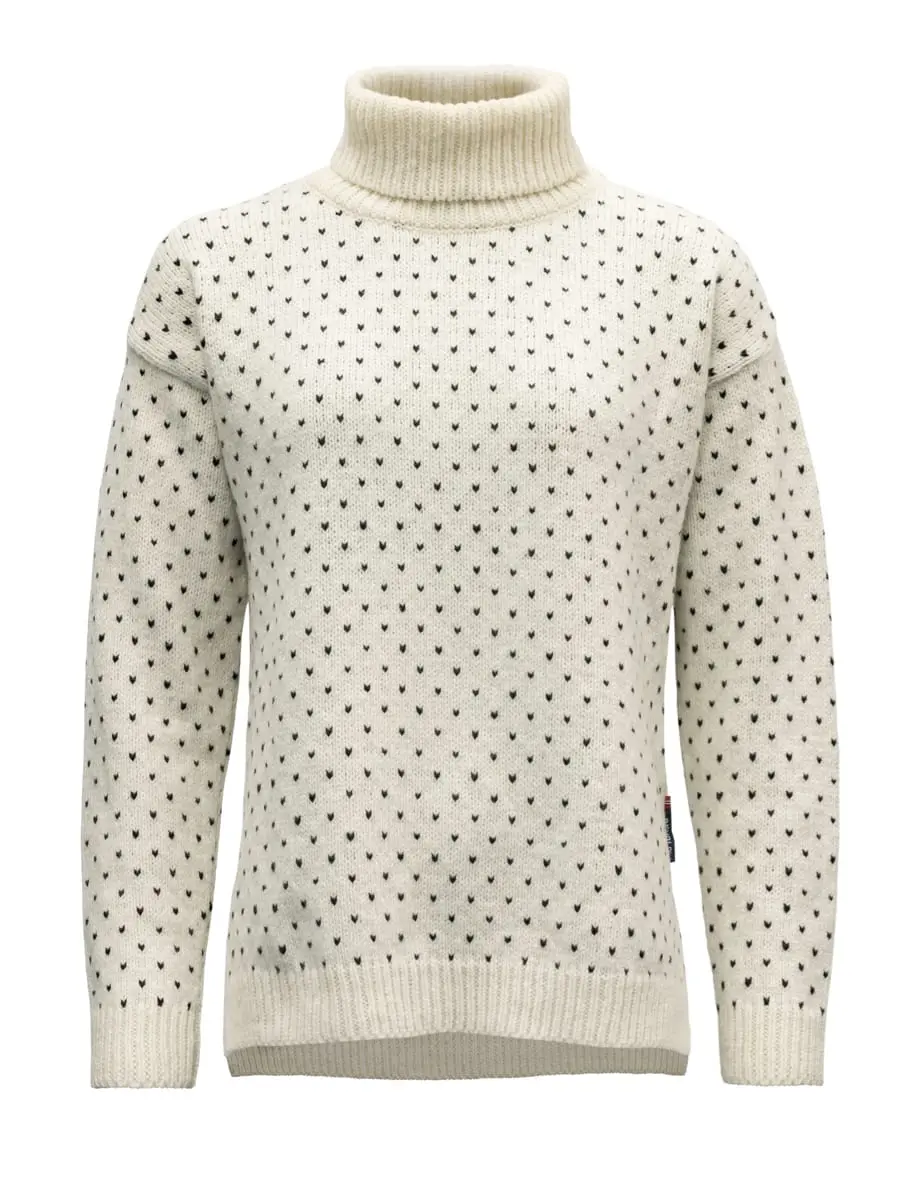 Devold Sørisen Wool Sweater Wmn Off White/Ink