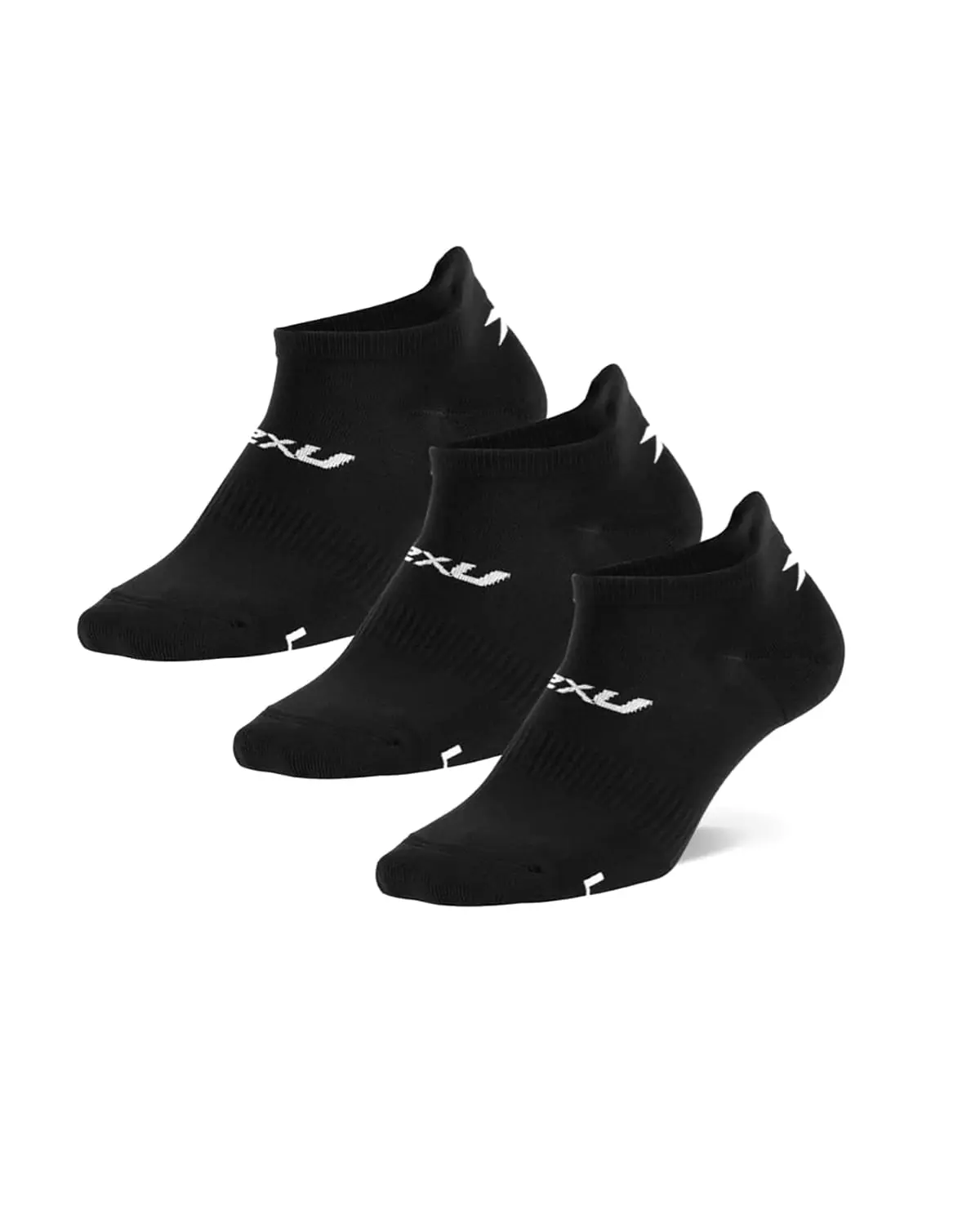 2XU Ankle Socks 3 Pack Black/White