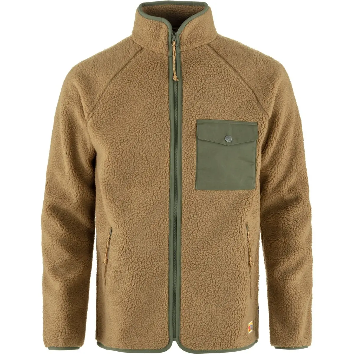 Fjällräven Men's Vardag Pile Fleece Buckwheat Brown-Laurel Green