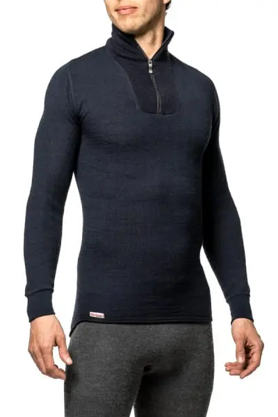 Woolpower Zip Turtleneck 200 Dark Navy