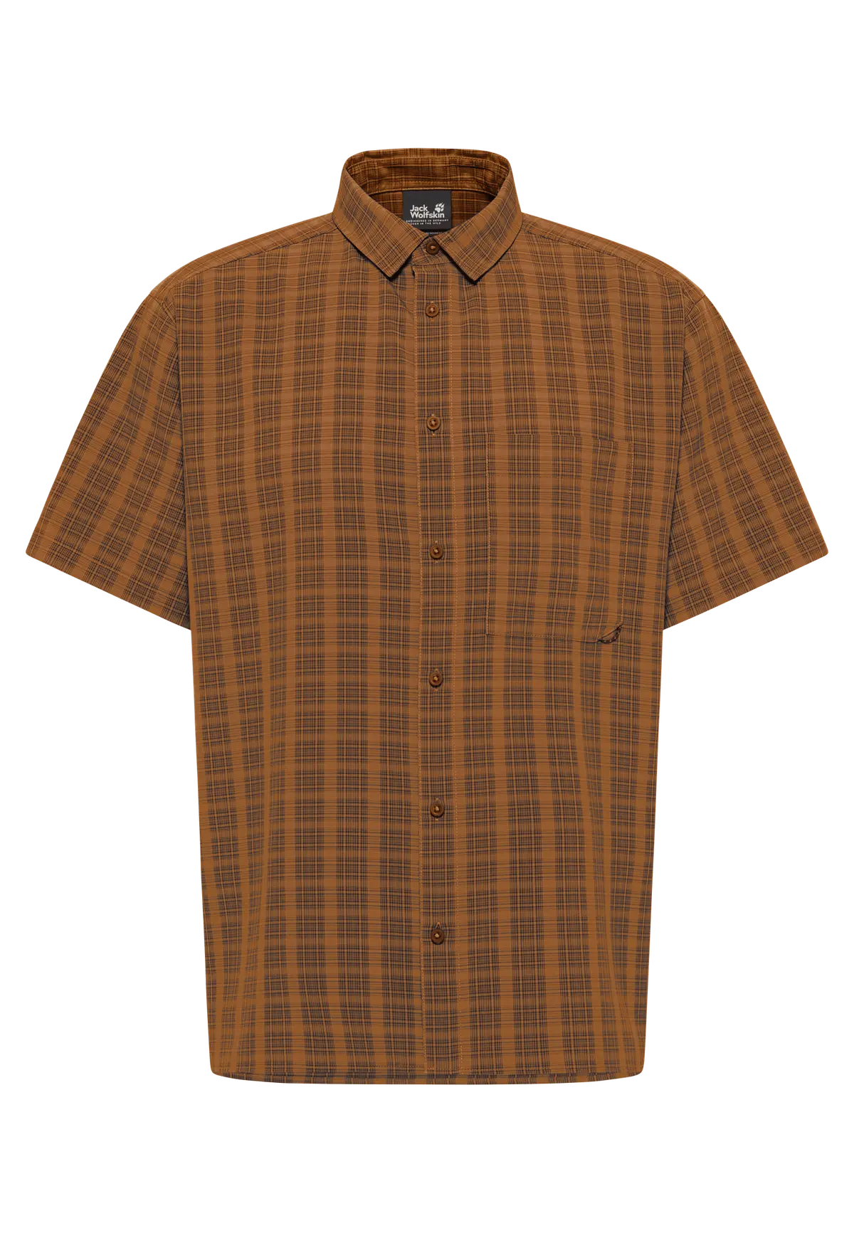 Jack Wolfskin Men's Meseta Shirt Check Autumn Leaves