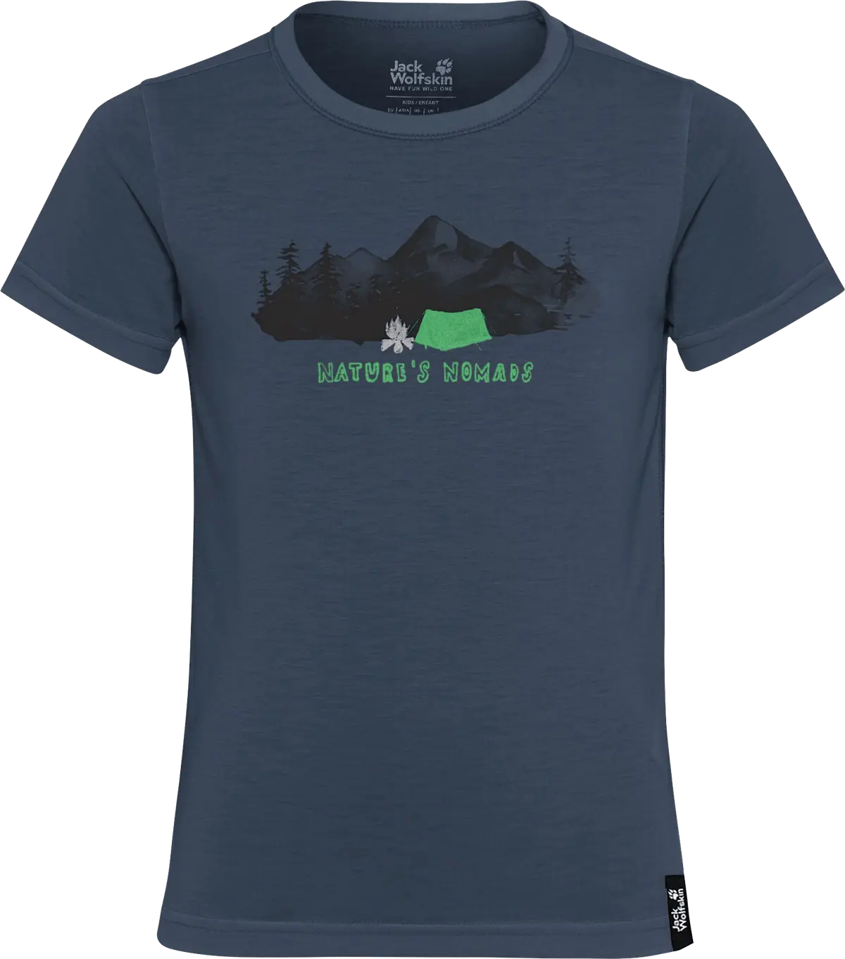 Jack Wolfskin Kids' Hiking Graphic T Midnight Sky