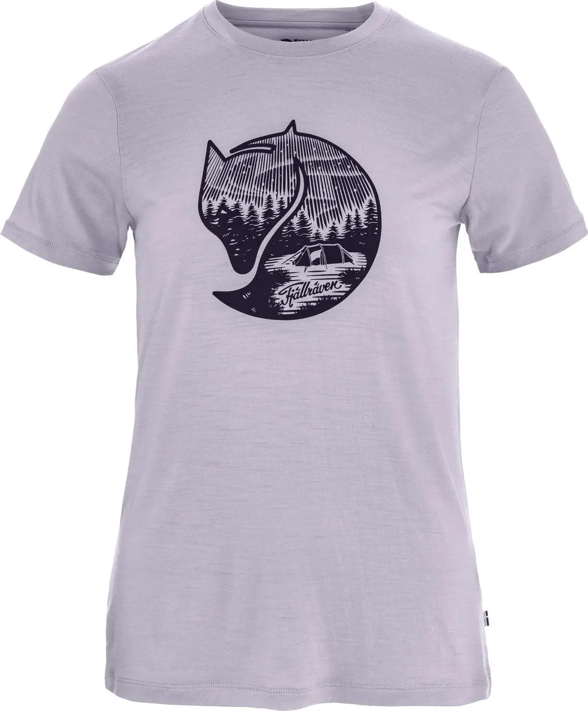Fjällräven Women's Abisko Wool Fox SS Lavender Mist- Dark Navy