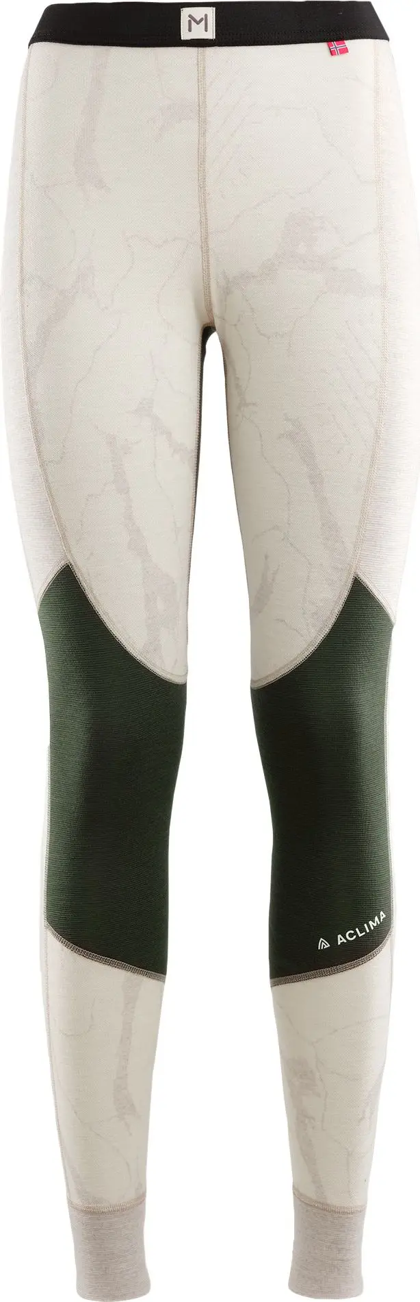 Aclima Women's Lars Monsen Femunden Longs Beige Melange/Olive Night/Femunden Light