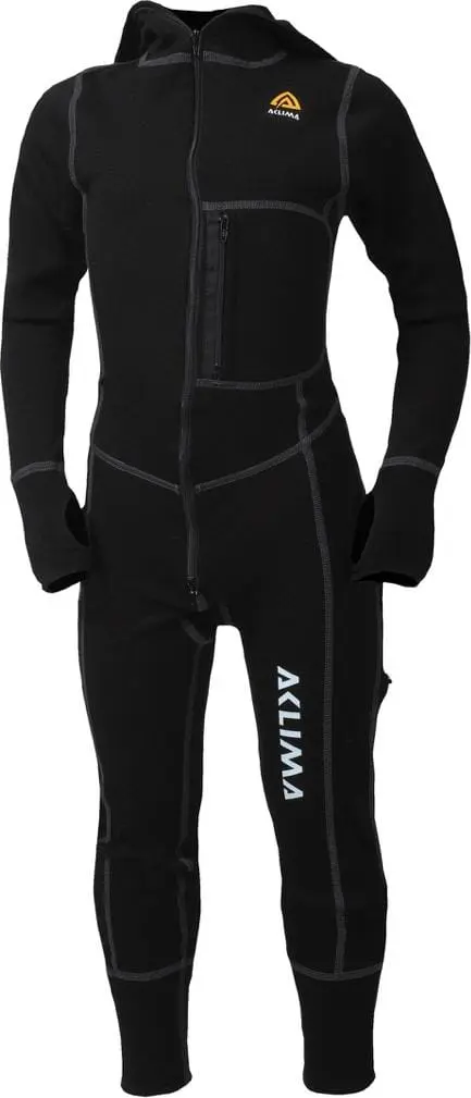 Aclima Kids' Warmwool Overall Jet Black