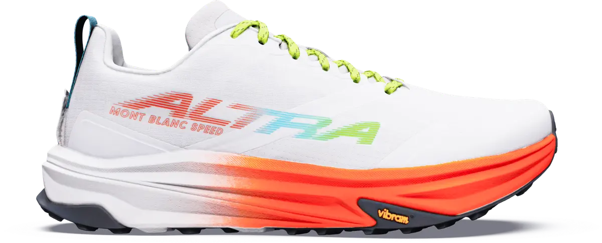 Altra Men's Mont Blanc Speed White/Fiery Coral/Vapor Blue