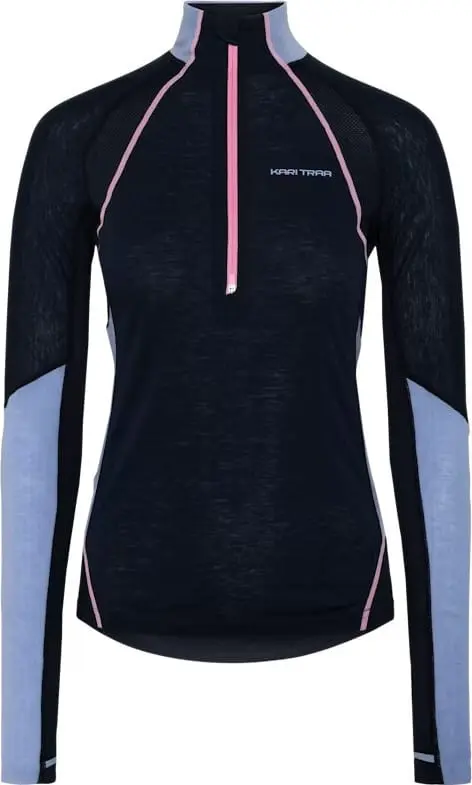 Kari Traa Women's Alma Half Zip Dark Navy Blue