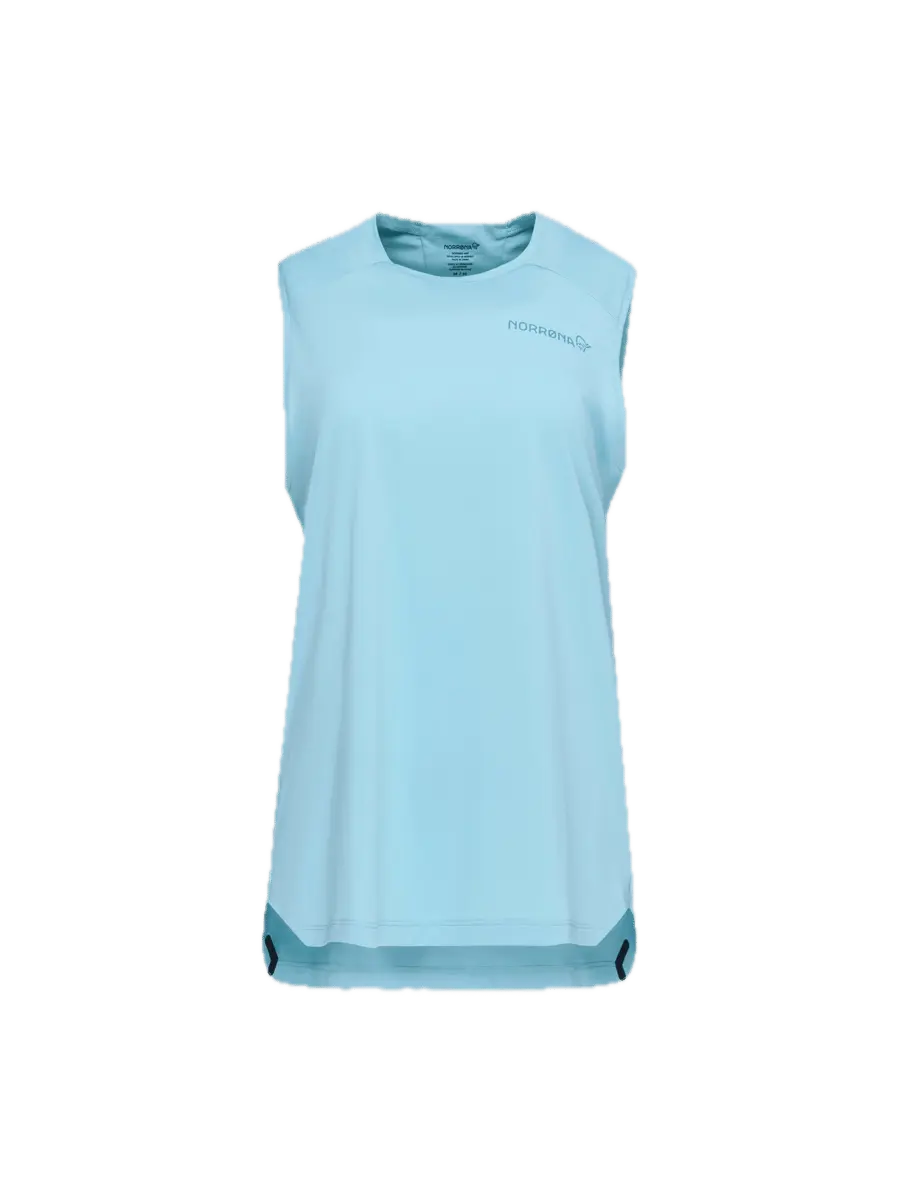 Norrøna Fjørå Equaliser Sleeveless W'S Aqua Haze