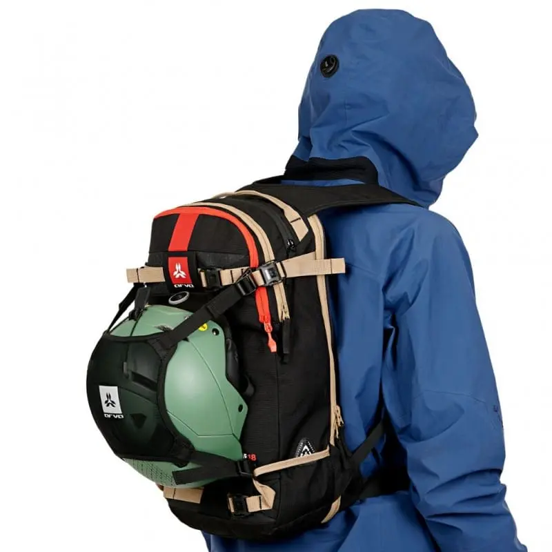 Arva Back Pack Helmet Holder UL Black