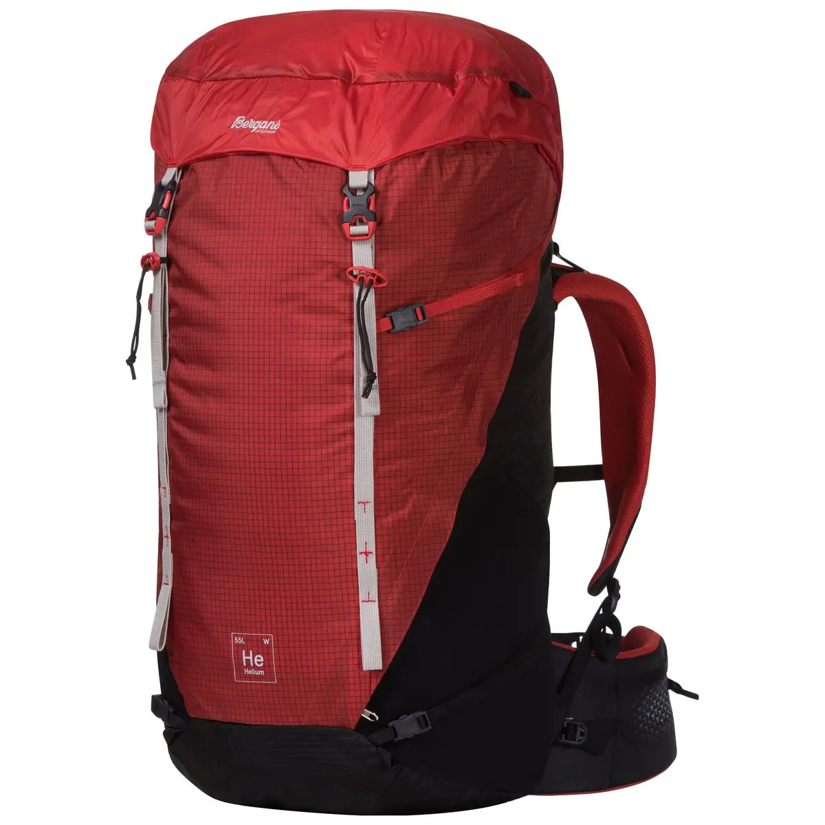 Bergans Women's Helium V5 55 Red Sand/Black/Aluminium