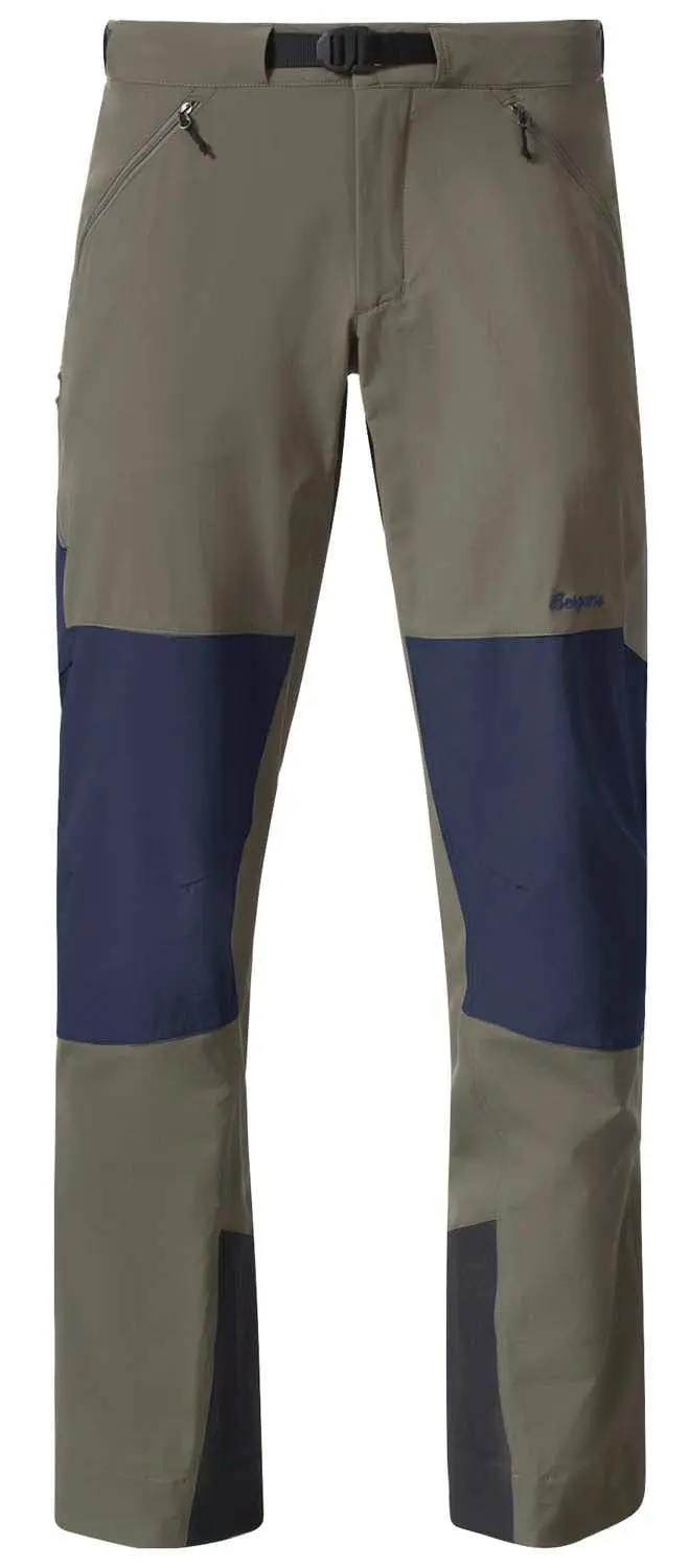 Bergans Men's Vaagaa Softshell Pants Green Mud/Navy Blue