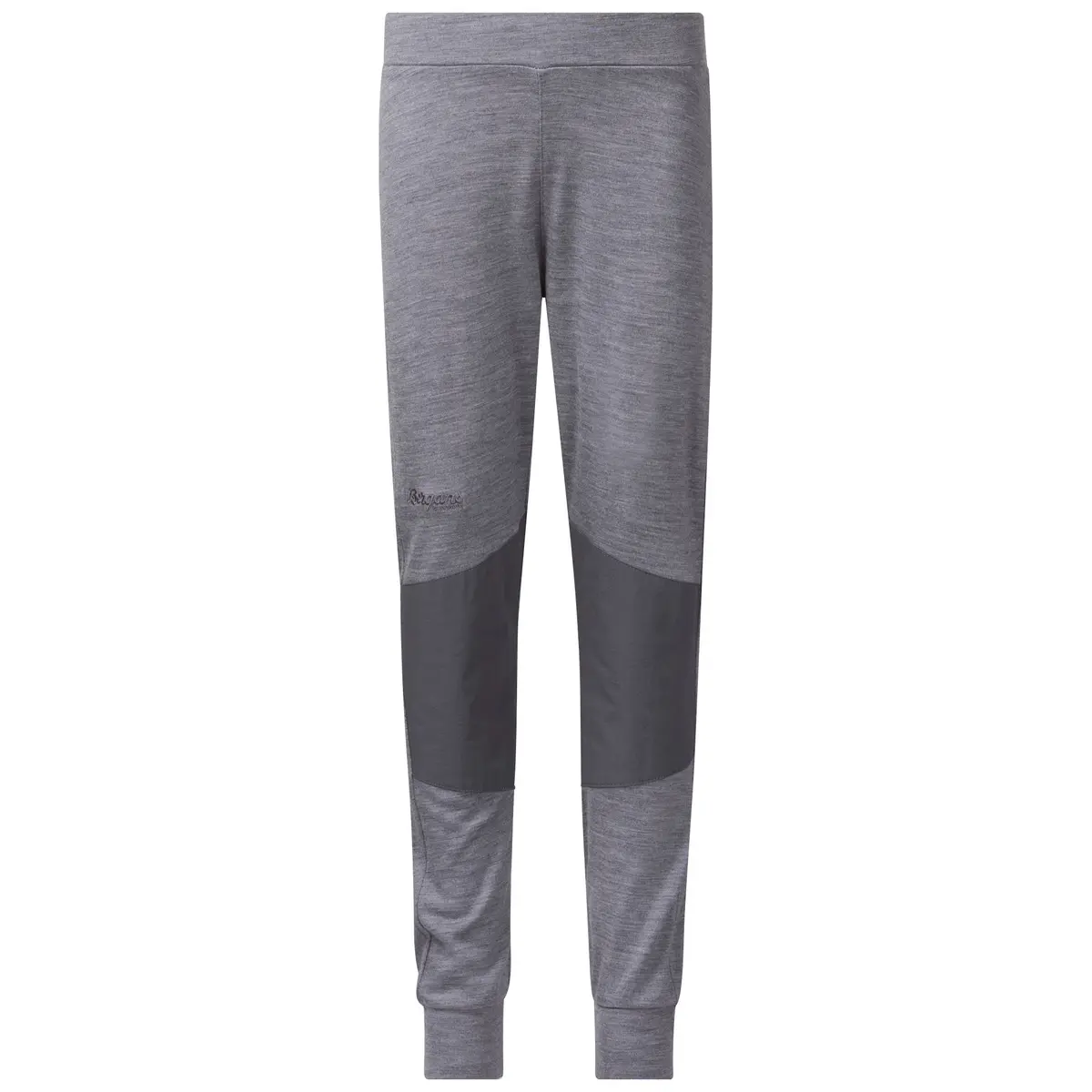 Bergans Kids' Myske Wool Pant Solid Grey Melange/Solid Dark Grey