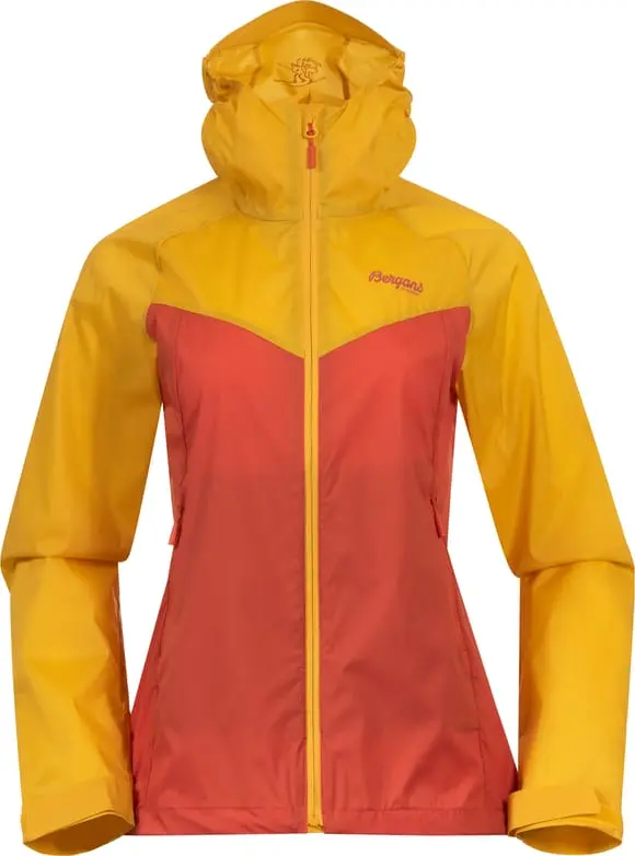Bergans Women's Microlight Jacket Brick/Light Golden Yellow