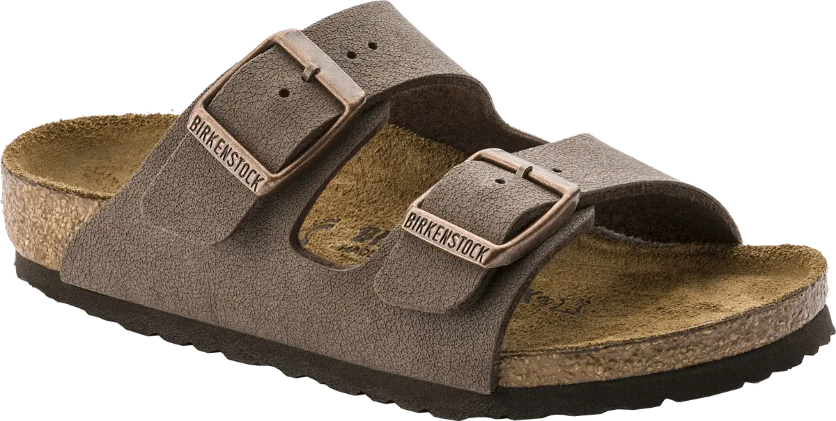 Birkenstock Kids' Arizona Birko-Flor Narrow Mocha Nubuck